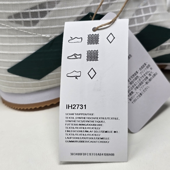 Adidas Box Hog 4 White Collegiate Green IH2731 Shoes Men's Size 4 New - Picture 12 of 12